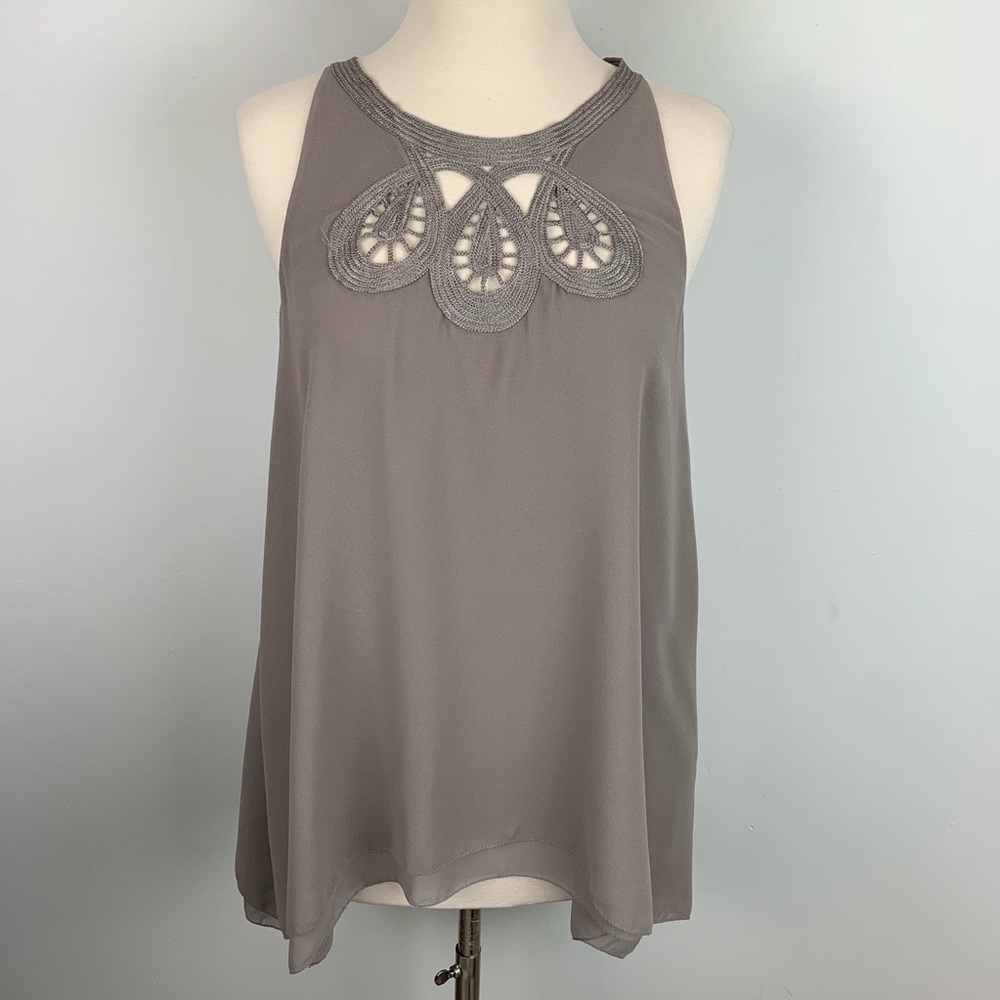 Max Studio Womens Sleeveless Loose Blouse